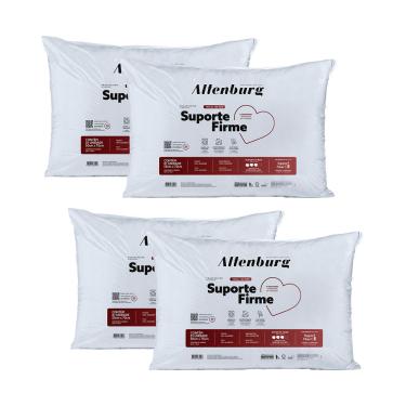 Imagem de Kit 4 Travesseiros Altenburg Suporte Firme Branco 50x70cm