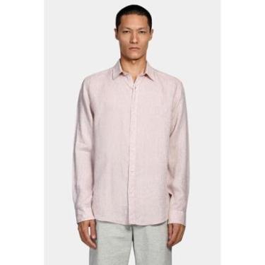 Imagem de Camisa Aramis Manga Longa Move Slim em Linho Irlandês Cáqui-Masculino