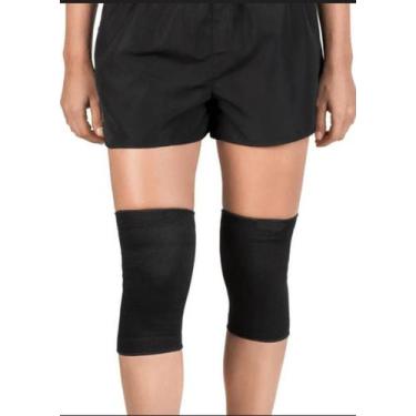 Imagem de Par de Joelheira Compressão Elástica Unissex Para Esporte e Recuperaçã