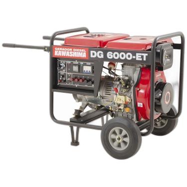 Imagem de Gerador à Diesel Dg6000et 4600w 380v Kawashima