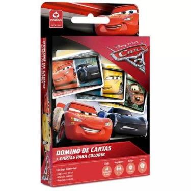Imagem de Jogo de Cartas Copag Disney Carros 3 Dominó de Cartas