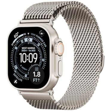 Imagem de Pulseira de malha magnética milanesa compatível com Apple Watch Ultra séries 3/2/1 de 49 mm, 46 mm, 45 mm, 44 mm, 42 mm, 41 mm, 40 mm e 38 mm para Apple Watch Ultra 3/2/1 séries 11 10 9 8 7 6 5 4 SE
