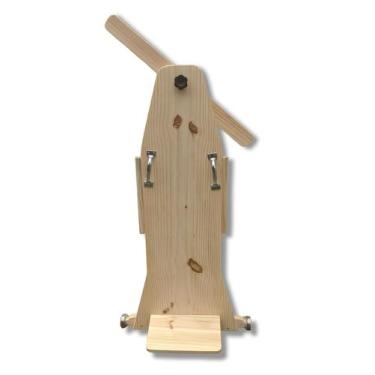 Imagem de Carrinho De Rolimã Madeira 3 Rodas Madeira Cru - Primanto