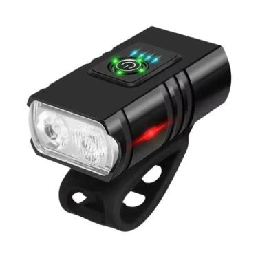 Imagem de Lanterna Frontal Recarregável De 9 LEDs Para Bicicleta, À Prova d'Água
