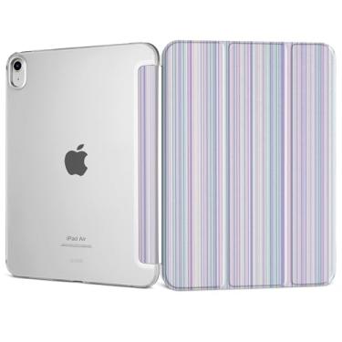 Imagem de DONGKE Capa inteligente para iPad Air de 11 polegadas, M3 2025, M2 2024, iPad Air 5ª 2022/4ª geração 2020 10,9 polegadas, fina, dobrável, rígida, capa traseira translúcida - [despertar/hibernar