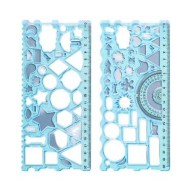 Imagem de Conjunto De Réguas Geométricas Multifuncionais Para Estudantes, Ferram