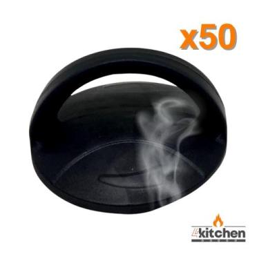 Imagem de Pomel Pegador Puxador para Tampa Cesta com Vapor 50 Peças - Fortplast