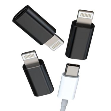 Imagem de Adaptador Lightning para USB C Carregador Conversor (3 unidades) Tipo C fêmea Lightning macho adaptador de cabo para Apple iPhone 14 Pro Max para iPad, conector de dados, cabos, acessórios, dongle