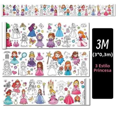 Imagem de Rolo De Desenho DIY Para Crianças, Papel Adesivo Colorido De 3M, Brinq