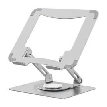 Imagem de Suporte para computador | Suporte antiderrapante para laptop de 14 a 17,3 polegadas - Suporte portátil para computador para mesa, sala de aula, local de trabalho, sala de estar, estudo, quarto, viagem