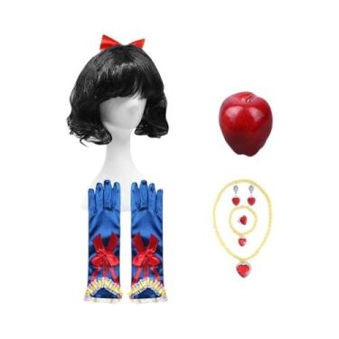 Imagem de Conjunto De Fantasia De Princesa Branca De Neve Para Meninas Com Coroa