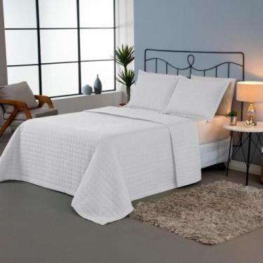 Imagem de Kit 3 Pçs Cobre Leito Casal King Copacabana Matelado Percal 300 Fios V