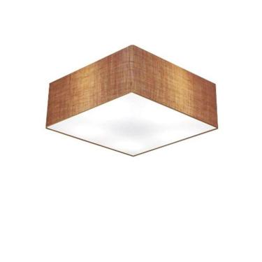 Imagem de Plafon Para Sala De Estar Quadrado Se-3001 Cúpula Cor Palha