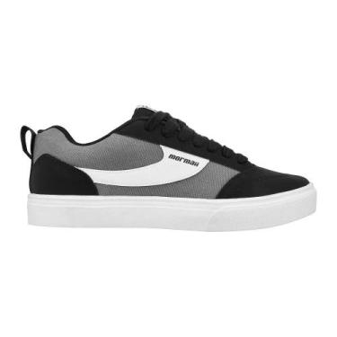 Imagem de Tênis Casual Sola Caixa Mormaii Branco e Preto Masculino, Black graf, 