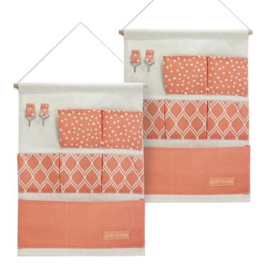 Imagem de Kit Organizador Porta-trecos Para Pendurar Jacki Design – 2 Peças