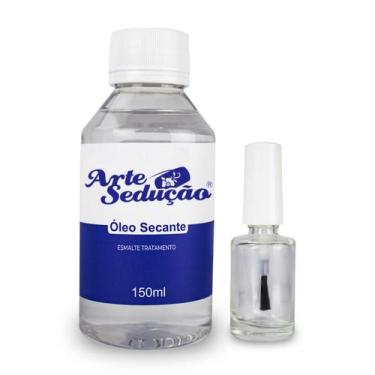Imagem de Kit Óleo Secante Esmalte 150ml Secagem Rápida Frasco Vidro Manicure Na