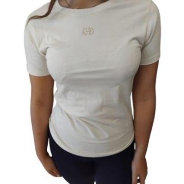 Imagem de Camiseta Feminina Ecko Fashion Basic Fio 40 com logo bordado-Feminino