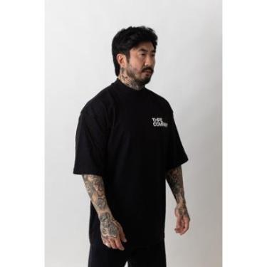 Imagem de Camiseta Oversized Gola Alta Company Preto-Unissex