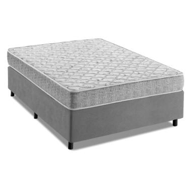 Imagem de Cama Box Casal Espuma D33 Inducol Soft 138x188x55cm Cbp Cinza