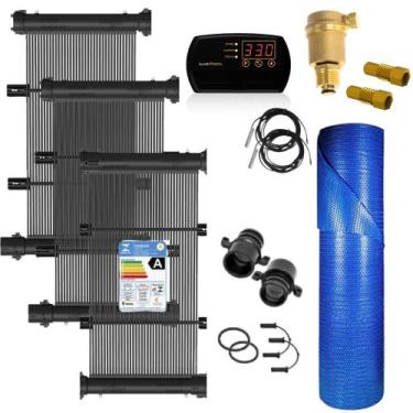 Imagem de Kit Aquecimento Solar para Piscinas até 20m² ou 28 mil litros TekSol c
