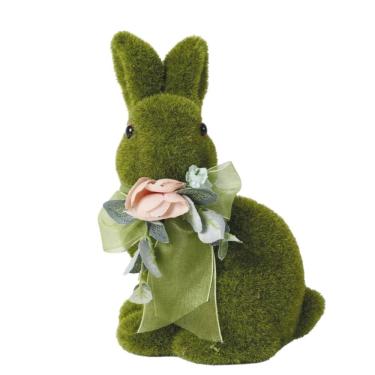 Imagem de Coelho Da Páscoa Mesh De Grama Colar Rosa 1099253