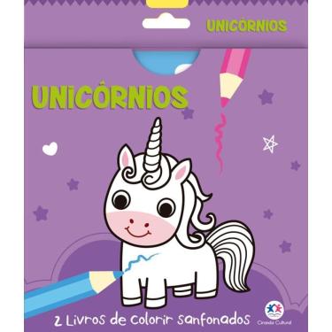 Imagem de Unicórnios - 2 livros de colorir sanfonados