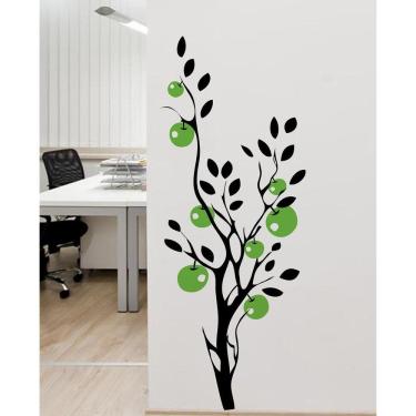 Imagem de Adesivo De Decoração Vidro Floral para Sala Quarto Parede