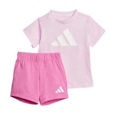 Imagem de Conjunto Adidas Big Logo Infantil - Rosa 2-3-Unissex