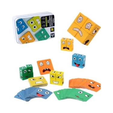 Imagem de Quebra-Cabeças De Expressões Faciais Em Madeira Para Crianças, Jogos E