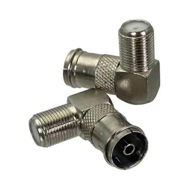 Imagem de Adaptador RF Coaxial PAL DVB-T Macho Para IEC Fêmea Com Terminal De Fi