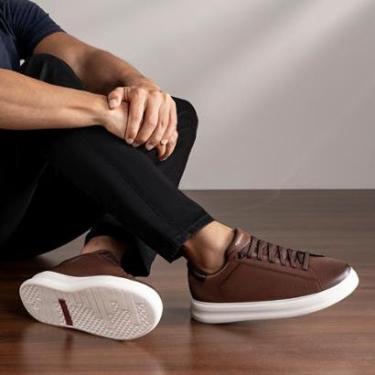 Imagem de Tênis Masculino Ferricelli Couro Macio Conforto Casual-Masculino