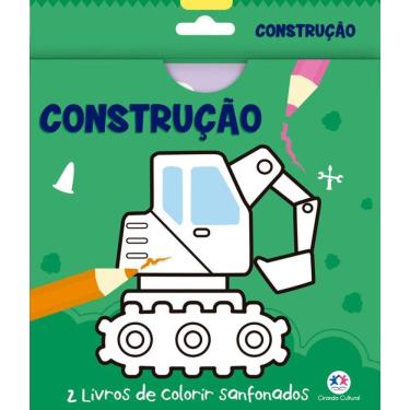 Imagem de Construção - 2 livros de colorir sanfonados