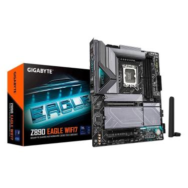 Imagem de Placa Mãe Gigabyte Z890 Eagle - LGA 1851 - DDR5 - Wi-Fi 7 - 4 Slots M.2 - ATX - 9MZ89EG7-00-G11