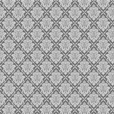 Imagem de Papel De Parede Arabesco Cinza E Preto Sala Quarto Casal