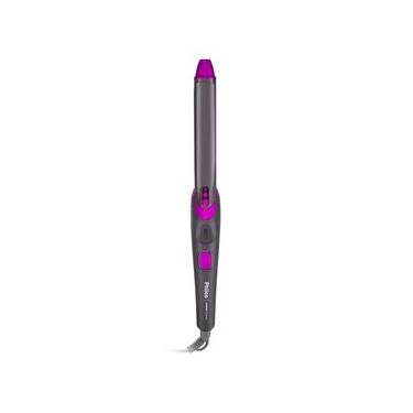 Imagem de Modelador e Cacheador de Cabelos Philco PEC15 com Revestimento Cerâmica Íons Tourmaline Bivolt – Cinza/Rosa