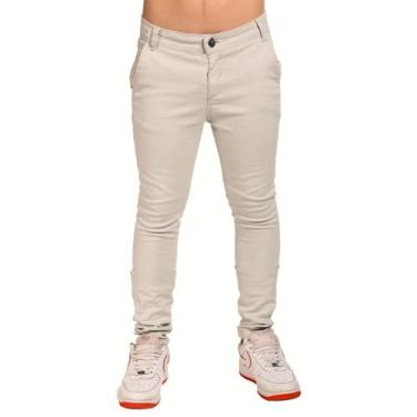 Imagem de Calça Sarja Social Masculino Infantil de Menino Alfaiataria - Ewg Moda