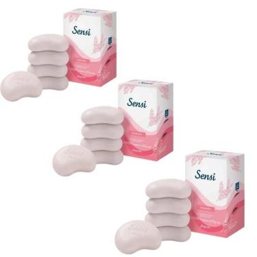 Imagem de Kit 3 Sabonete Em Barra Sensi Mix de Leites 5x80g Jequiti