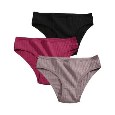 Imagem de Conjunto De Calcinhas De Algodão Femininas Lingerie Sexy Tamanhos XS-5