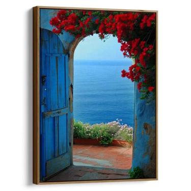 Imagem de Quadro Mar Infindo Além do Portal Florido - Mioquadros, 160x100 cm, Ta