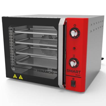 Imagem de Forno Industrial Convector Venâncio Smart Basic Vermelho 4 Esteira Corpo Inox 220v FCSB4E 15477