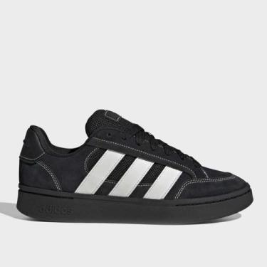 Imagem de Tênis Adidas Grand Court Alpha SK8 Masculino, Preto, Branco, 38