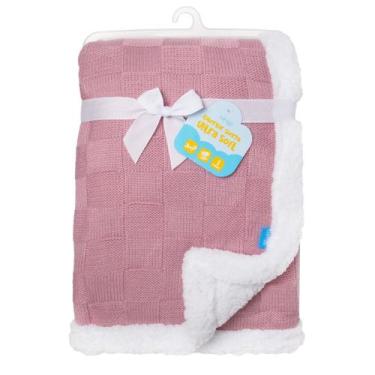 Imagem de Cobertor Infantil Sherpa Ultra Soft  Rosa - Clingo