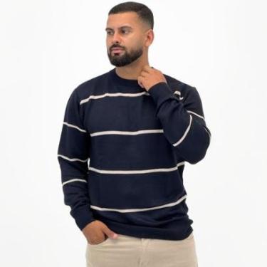 Imagem de Blusa de Lã Mormaii Listrada Gola Redonda Masculina-Masculino