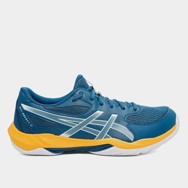Imagem de Tênis Asics Gel Rocket 12 Masculino, Azul, Laranja, 41