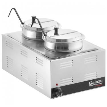 Imagem de Aquecedor de Alimentos Bancada Galaxy 30,5 cm x 50,8 cm 2 Compartimentos com Placa Adap...