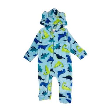 Imagem de Macacão Pelúcia Fleece Bebe Infantil Zíper Quentinho P/ Frio - AG Indu