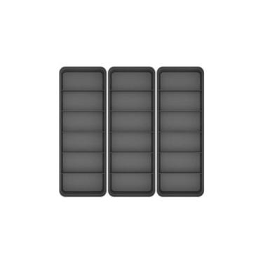 Imagem de Kit de colmeia organizadora de gavetas Ou 3 peças Linha Logic, Chumbo