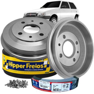 Imagem de Kit Tambor Lona Freio Traseiro Uno Mille 1985 a 2009 - 33010, Hipper F