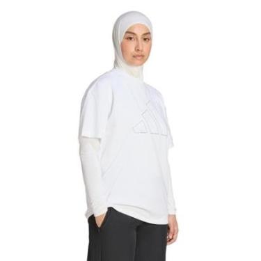 Imagem de Camiseta Adidas Primelift Essentials Workout Oversized Logo-Feminino