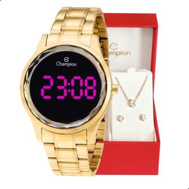 Imagem de Relógio Feminino Champion Digital Dourado CH48019H